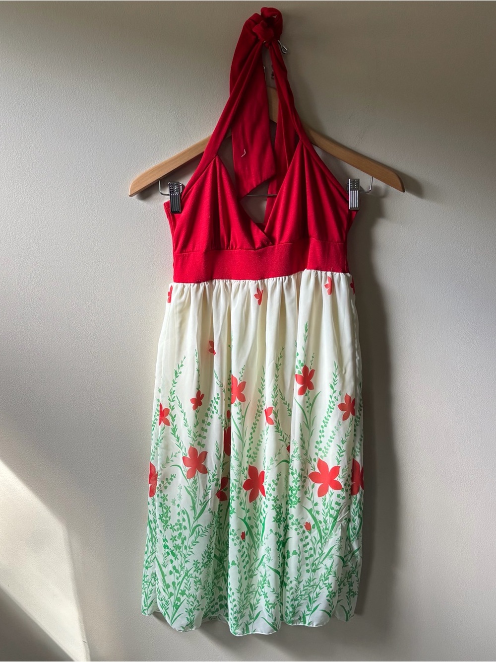 Wet Seal Y2K Flowy Halter Dress
